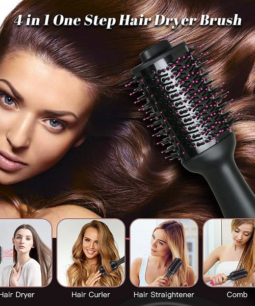 Hot Air One-Step Hair Dryer With Negative Ion Anti-Frizz Blowout