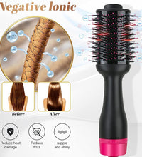 Hot Air One-Step Hair Dryer With Negative Ion Anti-Frizz Blowout