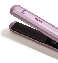 Instaglam Studio Series 1.25" hair straightener Purple close up