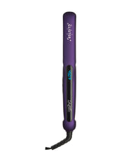 Purple flat iron with digital display up to 450 degrees