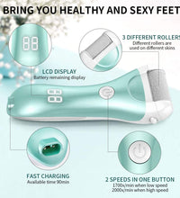Electric Callus Remover, Rechargeable Electronic Feet File Hard Skin Remover 