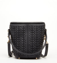 Anna Woven Leather Bag Black