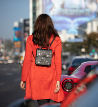 The Hollywood Backpack Purse Leather Black