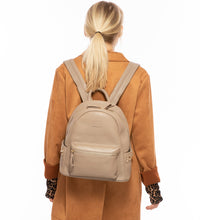 Diana Cement Leather Backpack Purse