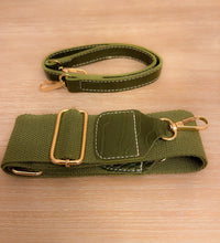 Blake Shoulder Bag -Olive Croc Exchangeable Strap