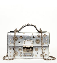 The Hollywood Leather Crossbody Bag Silver