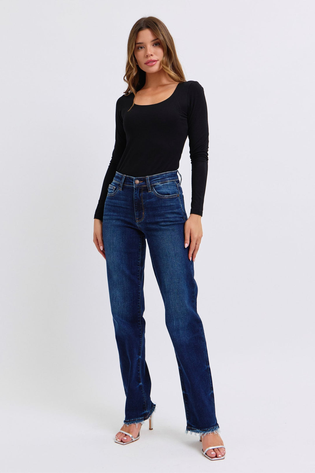 Why Judy Blue Raw Hem Straight Leg Jeans Are a Wardrobe Essential