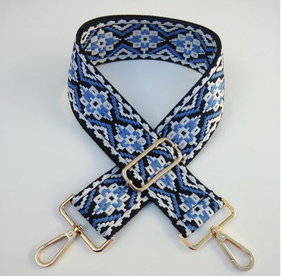 Removable Strap Print #28 Blue Black and White 