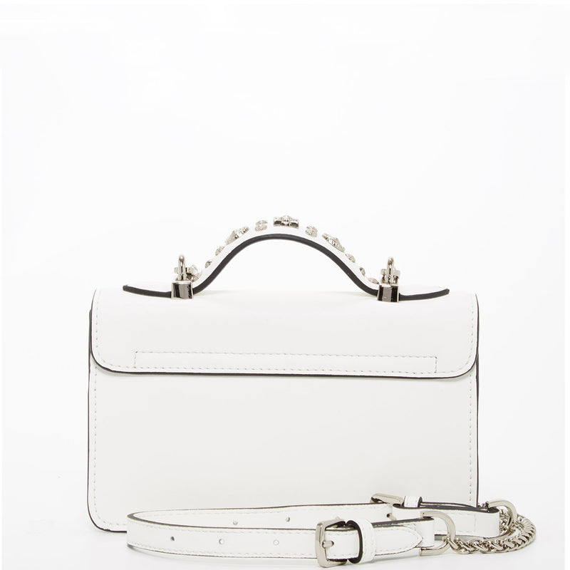 The Hollywood White Leather Crossbody Bag